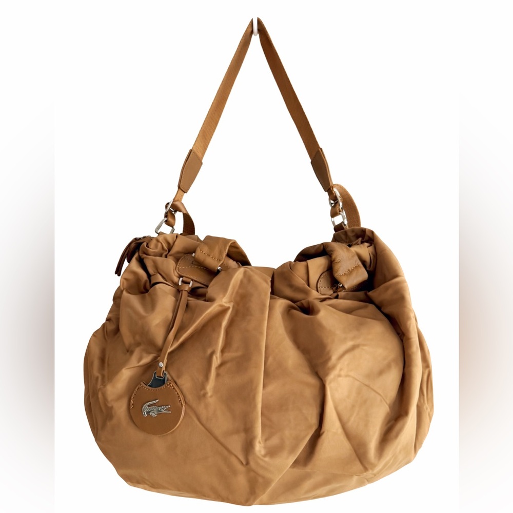 Authentic Lacoste Tan Duffel / Shoulder Bag – Excellent Pre-Owned Condition - Picture 5 of 12